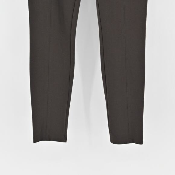 VINCE Pants Womens Size 6 Front Seam Ponte Solid Brown Skinny Leg Zip Pockets - Picture 3 of 13